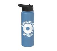 Suena mejor en el reproductor de discos de vinilo audiófilo Stainless Steel Insulated Water Bottle