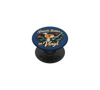 Suena Mejor en Vinilo Retro Vintage Record Collector Fun PopSockets PopGrip Adhesivo