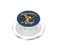 Suena Mejor en Vinilo Retro Vintage Record Collector Fun PopSockets PopGrip para MagSafe