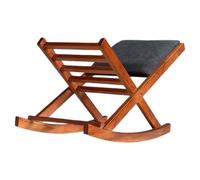 Sueña y Descansa Reposapiés Plegable Balancín de Madera de pino Barnizado en Cerezo (Marengo)