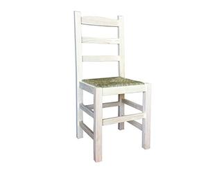 Sueña y Descansa Silla Castellana en Crudo Asiento de anea (Caja de 2 Unidades)