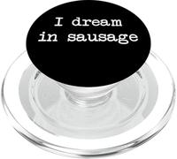 Sueño con Salchichas Divertidas Salchichas Minimalista Escritura PopSockets PopGrip para MagSafe