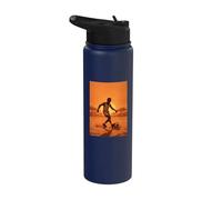 SUEÑO DE FÚTBOL EN LA SABANA DE ÁFRICA Stainless Steel Insulated Water Bottle
