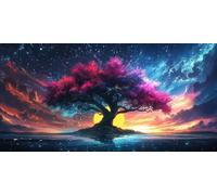 SueñO Diamond Painting áRbol Diamond Painting Niños DIY Kit Punto de Cruz 5D Bordado Manualidades Adultos Pintura Diamante Adultos Mosaico Cuadro Diamantes, para Pared Home Decoration 35x70cm F - 314