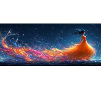 SueñO Diamond Painting, DIY Diamond Painting Adultos Mujer, 5D Manualidades Adultos, Dibujos con Diamantes Kits, DIY Punto de Cruz Cuadro Diamantes Kits, Invierno Decoracion Hogar, 200x100cm 7-1565