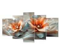 Sueño Flores Diamond Painting, 5 Pcs 5D Kit Mosaico Pintura de Diamante, Kit Bordado en Punto de Cruz Manualidades Adultos, DIY Gran Tamaño Cuadro Damantes, Decoracion Hogar Regalos 30x50cm P-d-2213