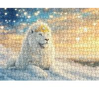 sueño león Puzzle 2000 Piezas Adultos, Rompecabezas con Letras en la Parte Posterior - Piezas Que Encajan Perfectamente, Reto de Concentración, Regalo para Mujer y Decor Hogar, 99.5 x 70.5 cm w0-596