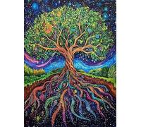 Sueño Puzzle de 3000 Piezas para Adultos, Puzzle Árbol de la Vida Rompecabezas Adultos Pieza de Madera Juegos, Obra de Arte de Juego de Rompecabezas, Decoración del Hogar Regalos 122x81cm g-914