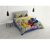 Sueños d'Autore SD-57 - Juego de Funda nórdica con Estampado Digital, Fabricado en Italia, para Cama de Matrimonio, Color Negro