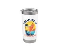Sueños de la Bahía de Maracas Vaso térmico de acero inoxidable de doble pared