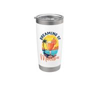 Sueños de Malibú Vaso térmico de acero inoxidable de doble pared