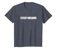 Sueños empinados Camiseta, Niños, Azul Jaspeado, 12 años