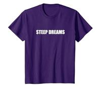 Sueños empinados Camiseta, Niños, Morado, 4 años