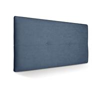 SUENOSZZZ - Cabecero de Madera Jazmin, tapizado Acolchado, en Tela Rio15 Color Azul Cabeceros Madera para Dormitorio | Cama Matrimonio | Cama Juvenil | Camas de 105 cm, 90 cm, 80 cm