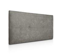 SUENOSZZZ - Cabecero de Madera Jazmin, tapizado Acolchado, en Tela Rio2 Color Gris Cabeceros Madera para Dormitorio | Cama Matrimonio | Cama Juvenil | Camas de 105 cm, 90 cm, 80 cm