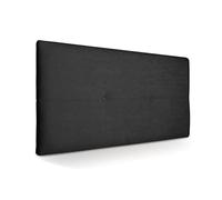 SUENOSZZZ - Cabecero de Madera Jazmin, tapizado Acolchado, en Tela Rio21 Color Negro Cabeceros Madera para Dormitorio | Cama Matrimonio | Cama Juvenil | Camas de 105 cm, 90 cm, 80 cm
