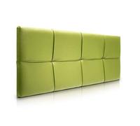 SUENOSZZZ-ESPECIALISTAS DEL DESCANSO Cabecero de Cama Square tapizado en Polipiel para Camas de 135 (145 x 57 cm) Polipiel Pistacho