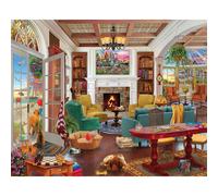 Sueos costeros de montaa blanca de 1000 piezas Rompecabezas de rompecabezas Summer Beach House Puzzles para adultos y familiares