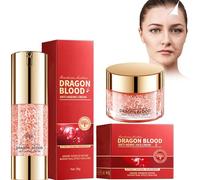 Suero Antiarrugas Sangre De Dragón+Crema Facial De Sangre De Dragón,Retinol Placenta Royal Dragon Blood Cream,Crema De Sangre De Dragón De Placenta De Retinol,Reducir Las Líneas De Expresión