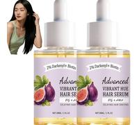 Suero anticabello gris para el cuidado diario, suero capilar ligero no graso para mejorar la apariencia del cabello gris, cuidado sin aclarado para hombres y mujeres, 30 ml (2 unidades)