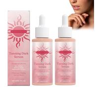 Suero Autobronceador Sin Sol - 2 Unidades | Hidratante Y Nutritivo Con ácido Hialurónico | Aceite Corporal Para Un Brillo Saludable | Ideal Para Rostro Y Cuerpo Sunless Tanning Serum