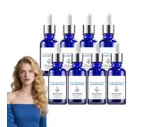 Suero capilar con péptidos - loción de apoyo folicular avanzado - suero para el cuero cabelludo con péptidos de cobre, nutre el cuero cabelludo y favorece un cabello sano, no graso (8 botellas)