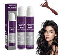 Suero Capilar en Ampolla,Suero Capilar Engrosador para la Caída,Sueros en Roll-on Engrosadores -Tratamiento para el Cuero Cabelludo, Nutritivo e Hidratante, Aceite Capilar de Rápida Absorción (2PCS)