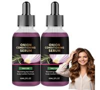 Suero capilar feeding, alisador fortificante 3 en 1 cebolla romero biotina | Suero aceite de cebolla espesar el cabello, suero espesante cabello con romero cuidado del cuero cabelludo aceite de cebolla