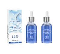 Suero capilar Ghk-Cu Spray de suero capilar con suero de péptidos | Tratamiento anticaída, estimula los folículos pilosos, aumenta el volumen y la densidad del cabello fino para mujeres y