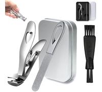 Suero cortaúñas, cortaúñas Sherum Dotmalls Pro, cortaúñas para pies, suero, cortaúñas angular, cortaúñas para personas mayores, extralargo (plata)