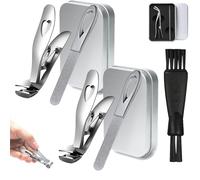 Suero cortaúñas, cortaúñas Sherum Dotmalls Pro, cortaúñas, suero, cortaúñas de cabeza angular, cortaúñas para personas mayores, extralargo (2 piezas-1)