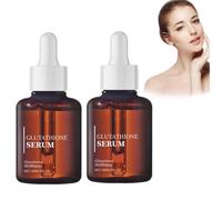 Suero de glutatión, niacinamida y ácido hialurónico, suero de glutatión con 20 000 ppm de glutatión, cuidado de la piel coreano, revitaliza el cutis, hidratación profunda (2 piezas)