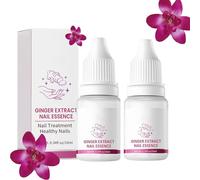 Suero De Jengibre Para El Crecimiento De Uñas, 2 Unidades De Tratamiento Para H-ongos En Las Uñas, 15 Ml De Eliminador De H-ongos En Las Uñas De Los Pies, Fortalecedor De Uñas Dañadas