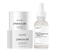 Suero de Niacinamida, Niacinamide 10% + Zinc 1%, Crema Acne con Aceite de Árbol de Té, Anti Acne, Anti Imperfecciones, Oil Control, para Cara y Glúteos, Espalda y Zona de Los Muslos