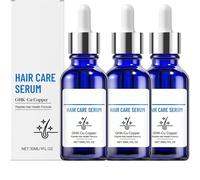 Suero de Péptidos de Cobre Ghk-Cu para el Cabello, Suero de Péptidos de Cobre Ghk-Cu para Cabello Seco y Dañado, Fortalece y Engrosa el Cabello, Soporte Hidratante para Cuero Cabelludo Seco. (3pcs)