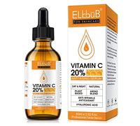 Suero de Vitamina C para Rostro - Suero Facial Puro con 20% Vitamina C, ácido hialurónico, Vitamina B para Suero Anti edad para Rostro, Cuello y Contorno de Ojos