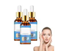 Suero facial antiedad, Suero facial de colágeno, Esencia hidratante antiarrugas, Líquido reafirmante y potenciador de colágeno para ayudar a reducir líneas finas y mejorar la elasticidad (3 botellas)