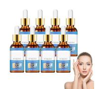 Suero facial antiedad, Suero facial de colágeno, Esencia hidratante antiarrugas, Líquido reafirmante y potenciador de colágeno para ayudar a reducir líneas finas y mejorar la elasticidad (8 botellas)