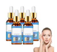 Suero facial antiedad, Suero facial de colágeno, Esencia hidratante antiarrugas, Líquido reafirmante y potenciador de colágeno para ayudar a reducir líneas finas y mejorar la elasticidad (5 botellas)