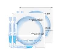 Suero facial de ácido hialurónico al 3%, ampollas de un solo uso, suero hidratante profundo, sueros humectantes con infusión de colágeno y escualano, fórmula suave no irritante. (2PCS)