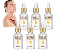 Suero facial de arroz, esencia de arroz blanqueadora antiarrugas, suero facial hidratante e hidratante, corrector de manchas oscuras, tono de piel uniforme, cuidado diario de la piel para mujeres (6