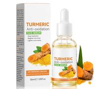 Suero Facial de Cúrcuma, Esencia Antioxidante de Cúrcuma, Hidratación Profunda para Rostro y Cuerpo, Esencia de Reparación de Eliminación de Manchas Negras,Aceite Abrillantador de Piel, 30 ml*2