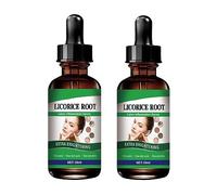 Suero Facial reductor de poros, extracto de raíz de regaliz, aceite esencial, Control de aceite antiarrugas para el acné, eliminación de espinillas, líquido para el cuidado de la cara (2PCS)