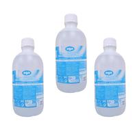 Suero Fisiologico. Solución Salina de 9 Gramos de Sal por Litro. Suero Fisiológico Bebe. Solución Salina para Limpieza y Cuidado. Suero Con Conservantes (3, 500ml)