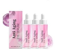 Suero hidratante para ojos con ácido hialurónico, bolsas de ojos, ojeras, reparación de ojos, antienvejecimiento, hidratante, iluminador para mujeres de día y noche (3 unidades)
