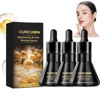 Suero Iluminador y Antiarrugas de Cúrcuma, Suero Facial Antiedad y Acné, Aceite Esencial para el Rostro, Hidratante para Todo Tipo de Piel