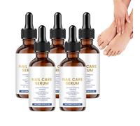 Suero para el cuidado de las uñas con aceite para cutículas y fortalecedor - Repara las uñas dañadas y en crecimiento - Endurecedor extra fuerte con esmalte fortalecedor para pies y manos (5 botellas)
