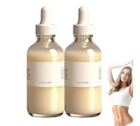 Suero para el vientre - Aceite para el vientre reafirmante e hidratante, Nutrición y soporte de elasticidad de la piel, Cuidado de la apariencia de las estrías, Fórmula botánica natural (2 pcs)