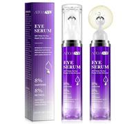Suero para Ojos con 8% Cafeína 8% Retinol Ácido Hialurónico Niacinamida Péptidos para Bolsas de Ojos Ojeras Arrugas y Lineas Finas, Anti Envejecimiento, 0.5 fl. Oz