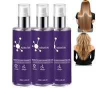 Suero profesional de queratina para el cabello seco dañado, aceite para el cuidado suavizante anti-encrespamiento, aceite acondicionador profundo fortalecedor y nutritivo para el cuidado del (3PCS)